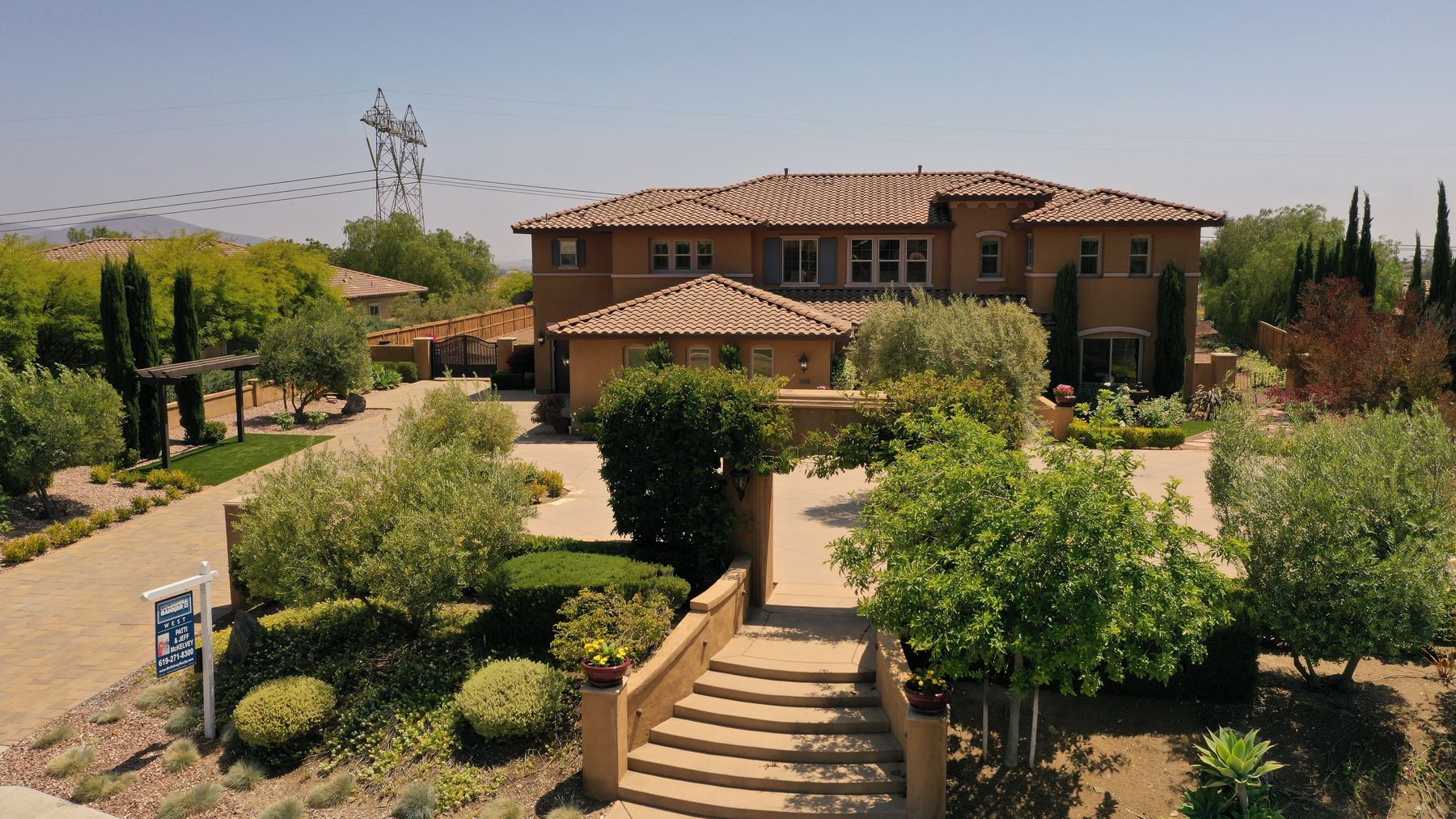 Real estate aerial photography property view